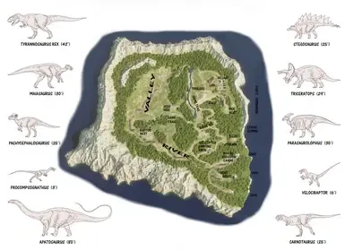Isla Sorna 小说地图