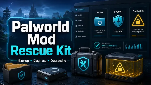 Palworld Mod 救援工具包 - 1.0 清理备份与隔离工具