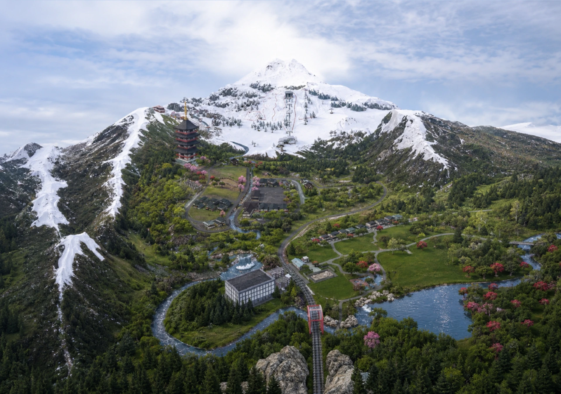Mt. Komorebi 重新构想现实地图翻新