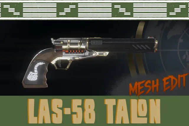 LAS-58 利爪 - 柯尔特1851型海军左轮手枪网格编辑