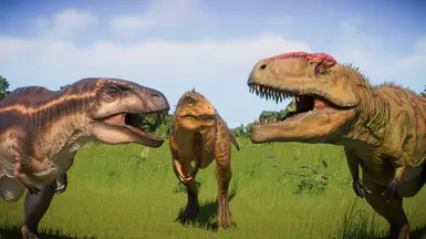 Carcharodontosaurus Acrocanthosaurus 和 Giganotosaurus 皮肤 JWE1(更新 Park Managers' Collection Pack)