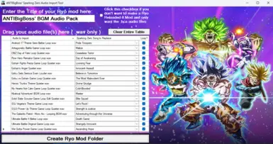 ANTIBigBoss的《Sparking Zero》音频导入工具
