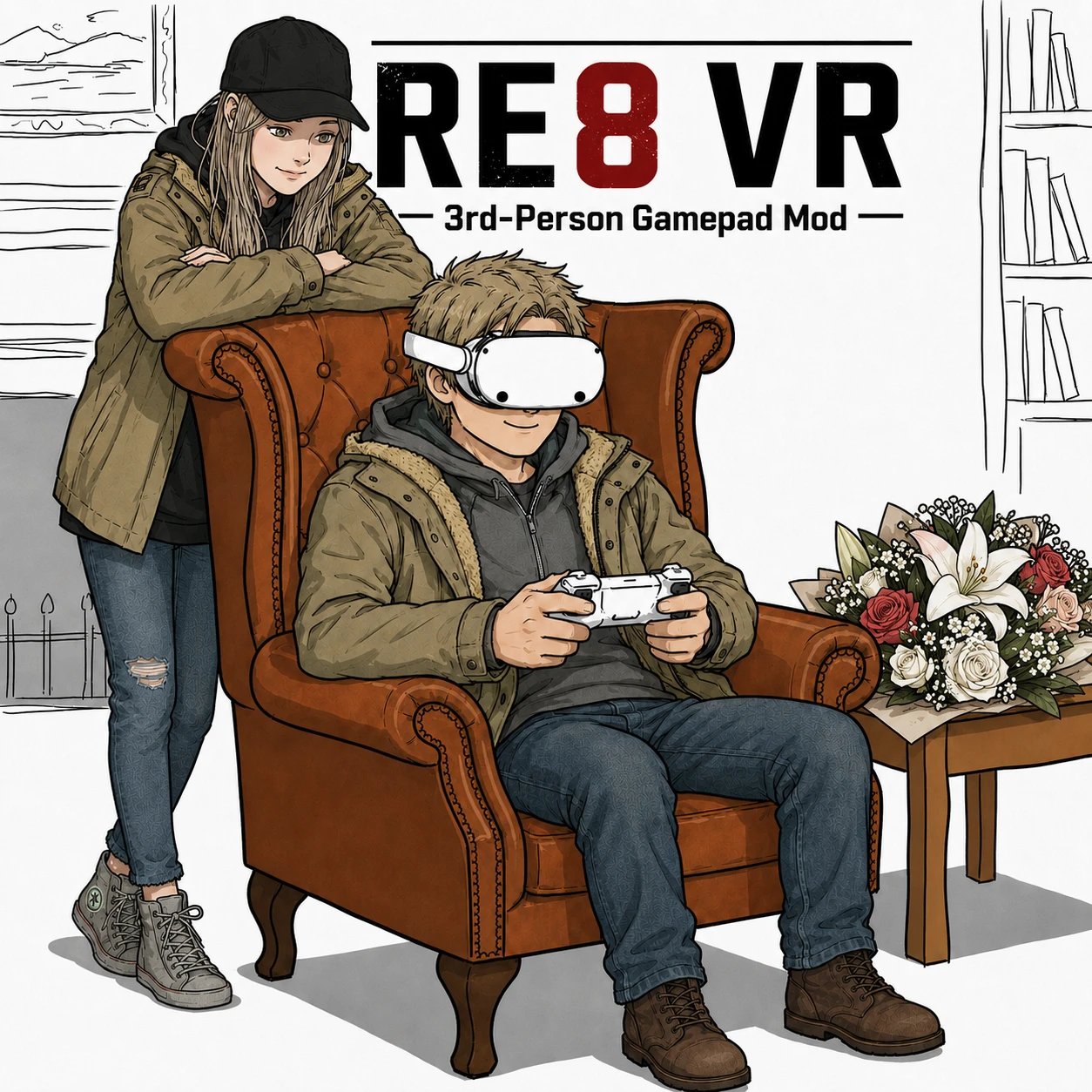 RE8 VR 第三人称 游戏手柄 准星修复