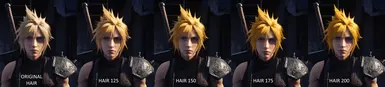 Cloud's Hair Yellowish