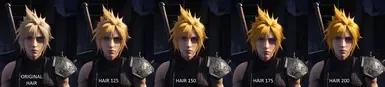 Cloud's Hair Yellowish