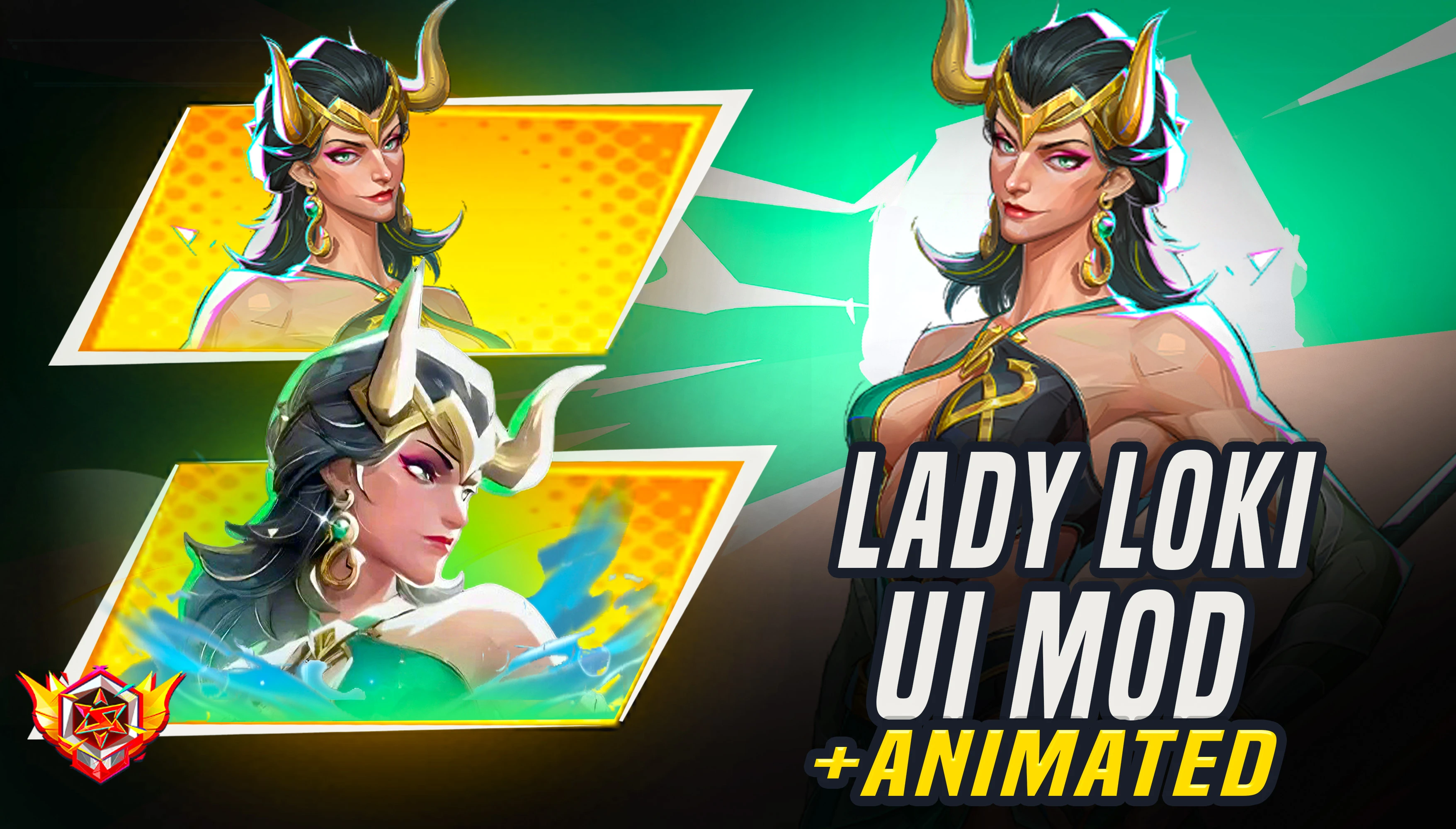 Lady Loki 和 Loki 海滨女妖 UI 模组 (包含动画领主)