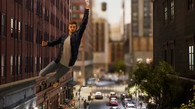 Peter Parker 蓝色法兰绒 作为 服装槽位