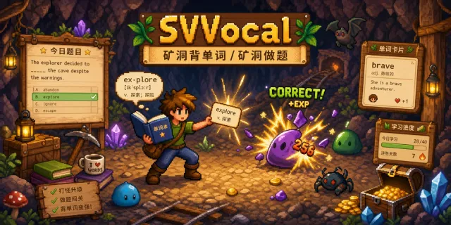 SVVocal - 矿洞中的词汇学习