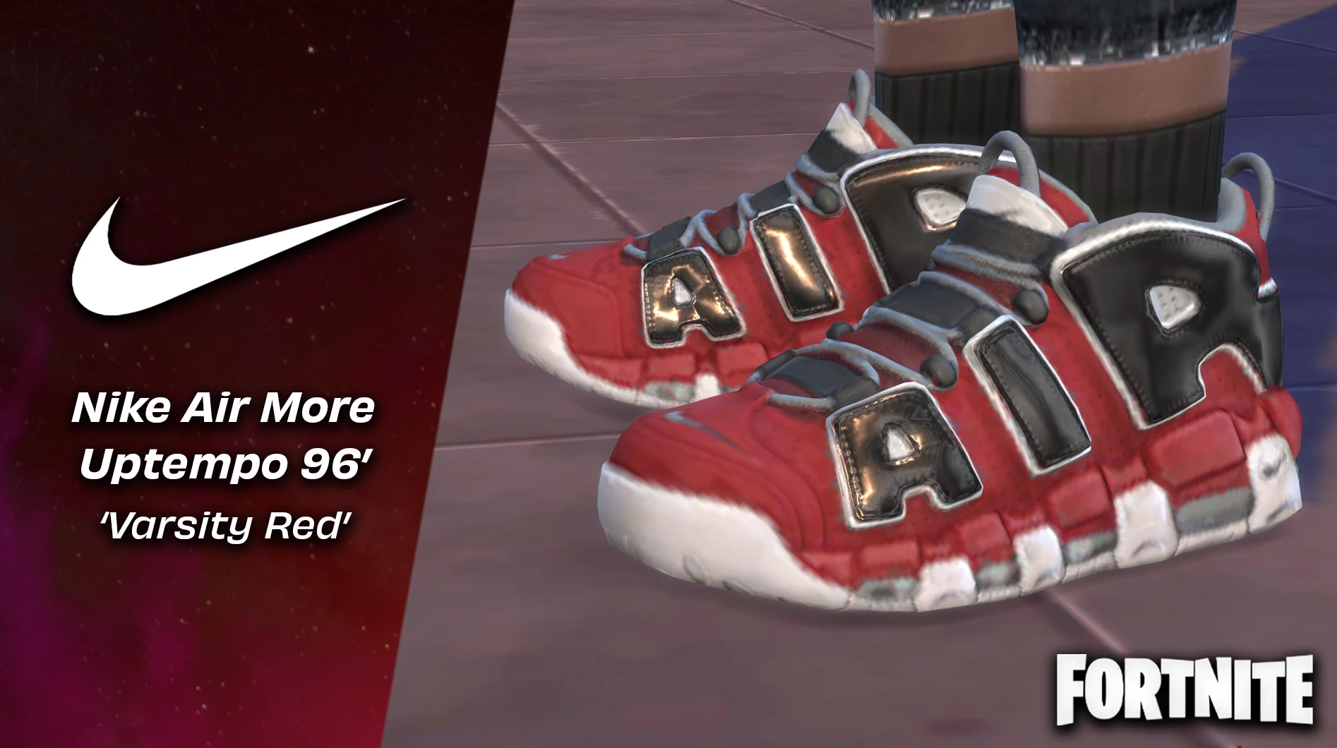 Nike Air More Uptempo '96 'Varsity Red'(堡垒之夜)