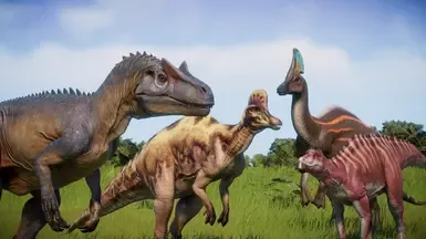 异特龙 冠龙 慈母龙 和 奥罗龙 JWE1皮肤(更新公园管理收藏包)