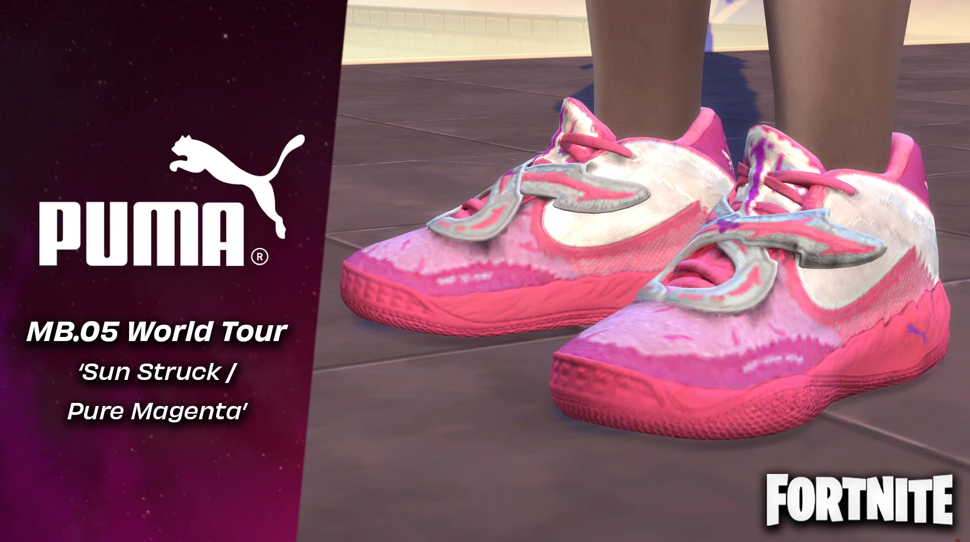 Puma MB.05 世界巡回赛 '阳光冲击-纯品红'(Fortnite)