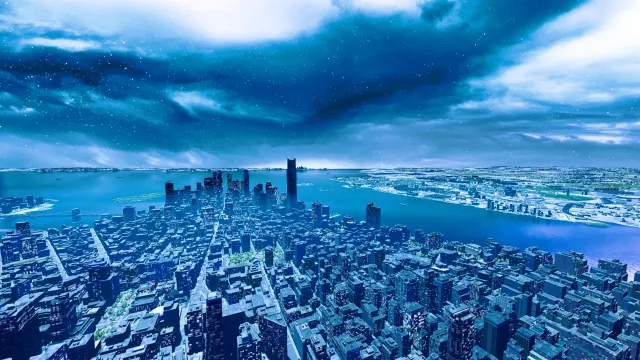 暮色之上的太空氛围