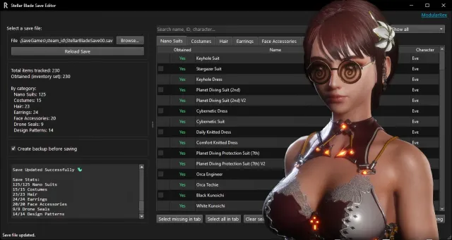 Stellar Blade 存档编辑器