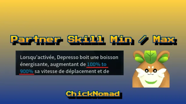 ChickNomad - 伙伴技能 最小到最大