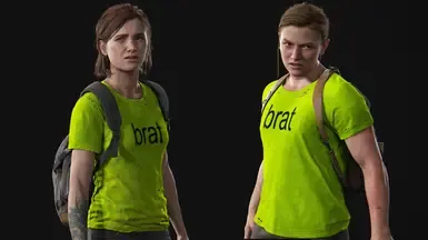 BRAT shirts for Ellie and Abby