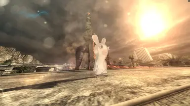 雷电（Raiden）之上的《入侵疯狂兔》（Rabbids Invasion）中的疯狂兔