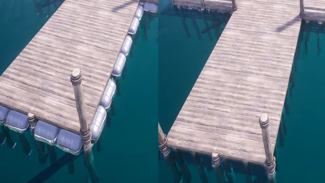 不再使用浮筒 - 从水上建筑中移除浮筒