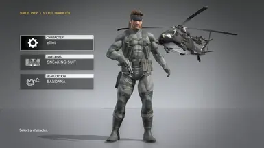 MGS2 固体蛇潜行服(但替换的是潜行服,而非GZ服装)