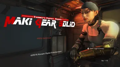 Maki Gear Solid 标题画面