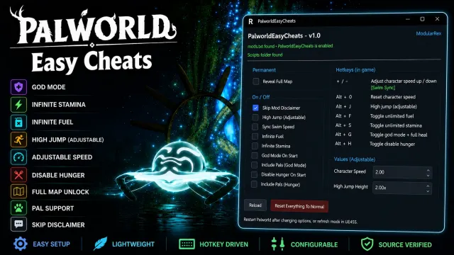 Palworld 简易作弊