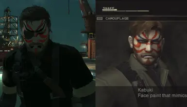 MGS3 歌舞伎面部油彩