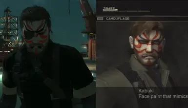 MGS3 歌舞伎面部油彩