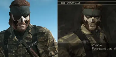 MGS3 僵尸脸部彩绘 - 兼容 SnakeBite