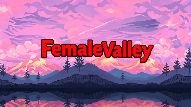 女性溪谷