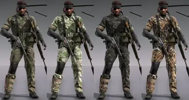 MGS3 超级迷彩包(包含全部57种迷彩的MGS3作战服)