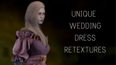 独特婚纱重绘纹理