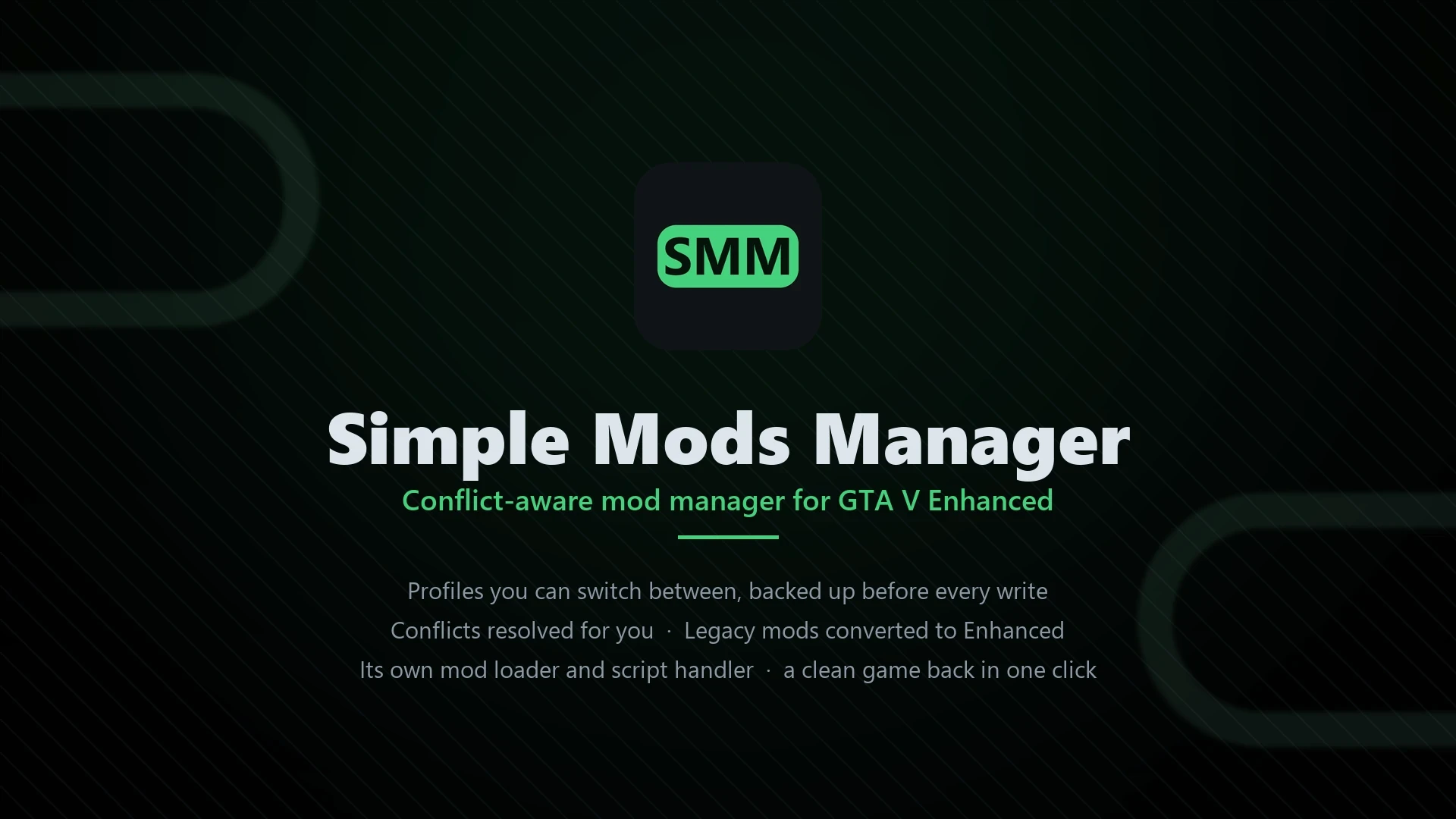 SMM - 简易模组管理器(GTA V 增强版 - W11)