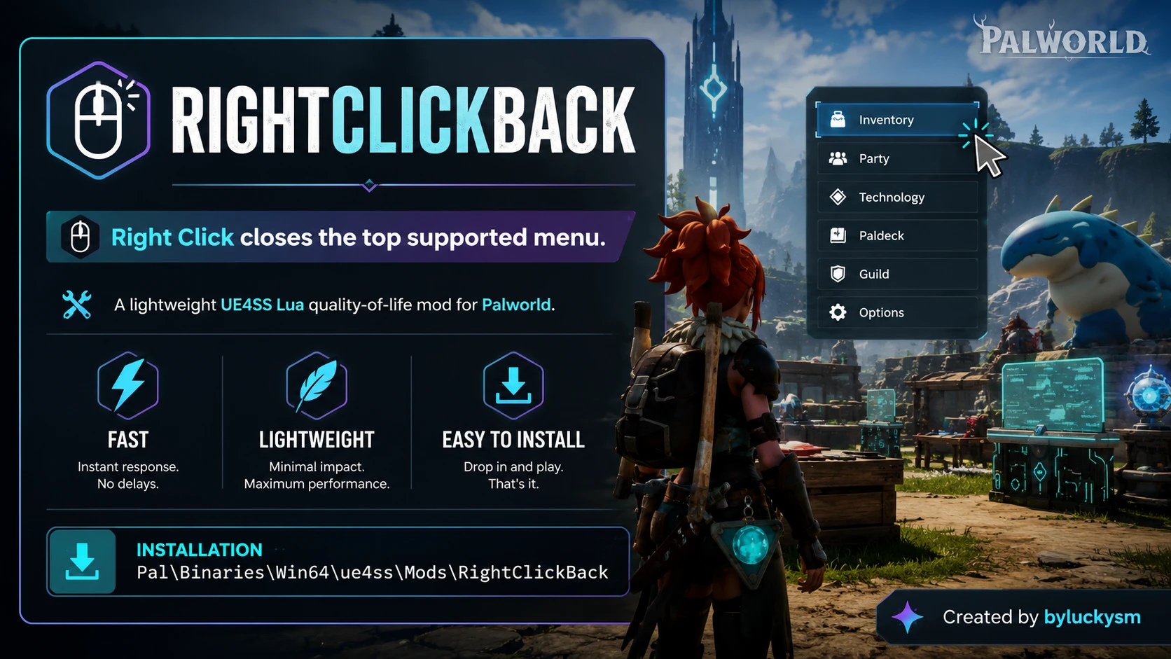 RightClickBack - 右键关闭菜单