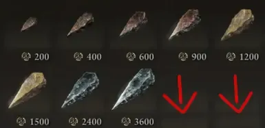 普通武器的锻造石需求减少