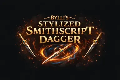 Byllis 风格化的史密斯脚本匕首