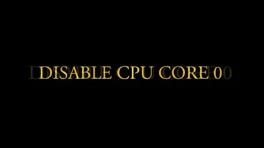 禁用CPU核心0