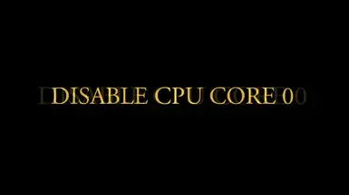 禁用CPU核心0