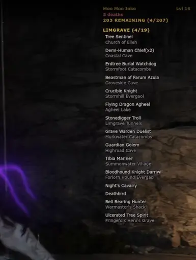 艾尔登法环 Boss 击杀追踪器