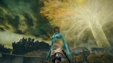 stellar blade eve - 舒适针织连衣裙与情人节发型
