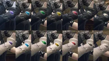 女王手镯 黑色或白色 重新着色-皮肤替换-替换器
