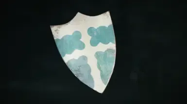 青绿奶油风筝盾