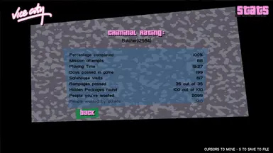 GTA罪恶都市(reVC)初始存档和100%完成度存档文件