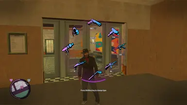 GTA VCNE - V武器转轮HUD修复位置与名称