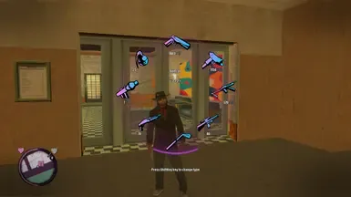 GTA VCNE - V武器转轮HUD修复位置与名称