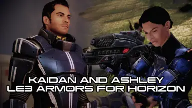 Kaidan和Ashley LE3护甲 for Horizon (MELE2)