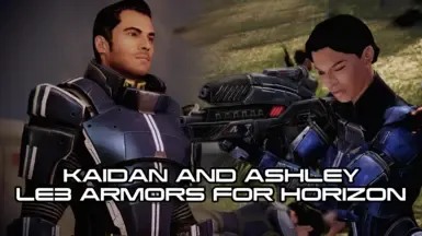 Kaidan和Ashley LE3护甲 for Horizon (MELE2)