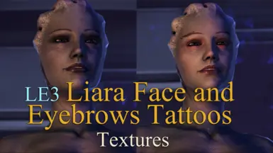 (LE3) Liara面部与眉毛纹身纹理（LFETT）