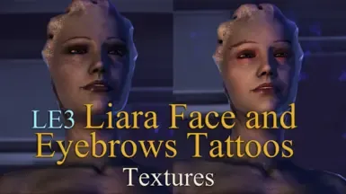 (LE3) Liara面部与眉毛纹身纹理(LFETT)
