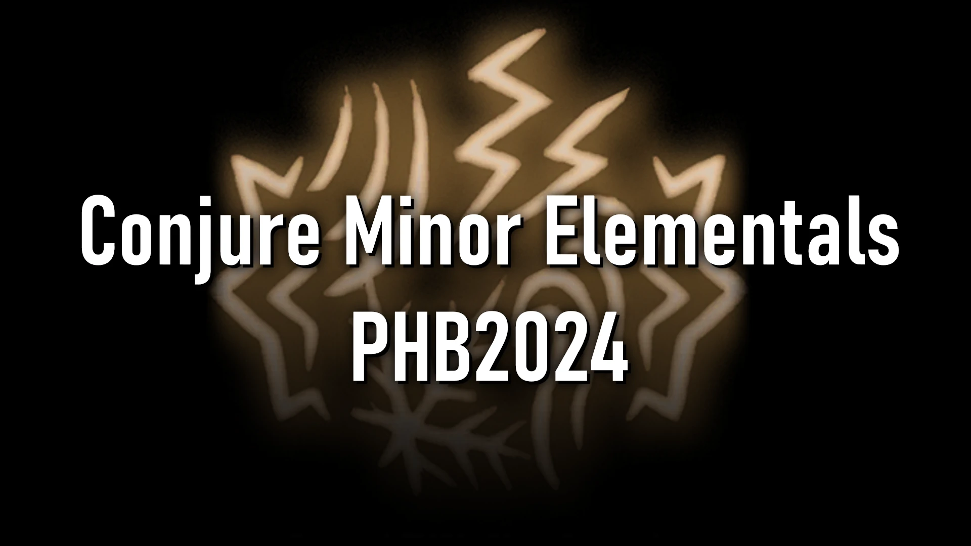 召唤次级元素生物 DnD 5R PHB2024