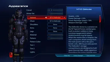 WiredTexan 的 N7 防御者护甲部件(LE3)