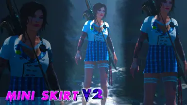 MINI SKIRT OUTFIT MOD for Sexy Lara V.2